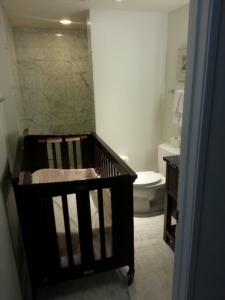 Our "nursery" at the Trump.