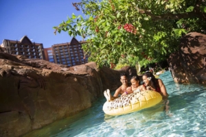 The pool at Aulani, one of our favorite resorts.