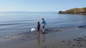 Sisters. Eagle Cove. Beachcombing.