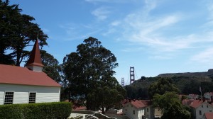 The view from our room at Cavallo Point.